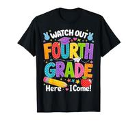 Watch out Fourth Grade Here I Come 4th Grader Back To School Camiseta