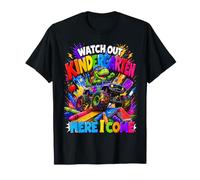 Watch out Kindergarten Dinosaur Monster Truck Back To School Camiseta