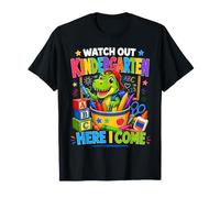 Watch out Kindergarten Here I Come Dinosaur Back To School Camiseta