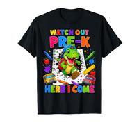 Watch out Pre-K Here I Come Dinosaur Back To School Kids Camiseta