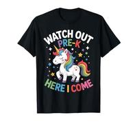 Watch Out Pre-K Here I Come Unicorn Apparel Kids Academic Camiseta