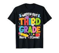 Watch out Third Grade Here I Come 3rd Grader Back To School Camiseta