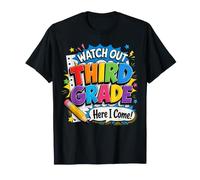 Watch out Third Grade Here I Come 3rd Grader Back To School Camiseta