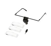 Watch Repair Single Lens Eye Glasses 1.5X / 2.5X / 3.5X Magnifying Magnifier LED Light Loupe Hands-Free Magnifying Glass