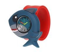 Watch Shark Sealife Design Slapwatch Fast Fit Kids Childrens Silicone Watch Band Learn to Tell The Time Unisex Instant Fit Any Size