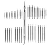 Watch Spring Tool, Stainless Steel Watch Pins, Watch Pins Replacement Kit, Spring Removal Tool, Metal Wrist Band Kit, 41x Watch Pins, Watch Strap Removal Kit, Spring Set for Watches,
