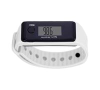 Watch Step Counter - Ajustable LED Pedometer Watch | Electrónica Outdoor Sports Bracelet | Step Counter Fitness Tracker For Men Women. Pp Case, Correa de PVC, Blanco Oro Negro.