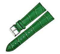 Watch Strap,Genuine Leather Wristband Trendy Rose Red Watch Band Changeable Watch Strap 12 14 16 17 18 19 20 22 Mm Watch Accessories Leisurely (Band Color : Purple, Band Width : 18mm)(Green,18mm)