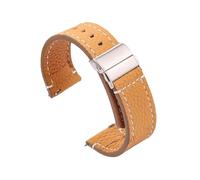 Watch straps,18/20/22mm Women Men Soft Genuine Leather Smart Watch Watchband with Quick Release Spring Bar(Brown,18mm)