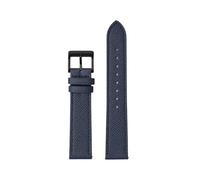 Watch straps,18mm/20mm/22mm Women Men Lizard Grain Calfskin Leather Watchband with Quick Release Spring Bar(Blue+Blue-Black,18mm)