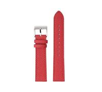 Watch straps,18mm/20mm/22mm Women Men Lizard Grain Calfskin Leather Watchband with Quick Release Spring Bar(Red+Red-Silver,18mm)