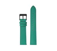 Watch straps,18mm/20mm/22mm Women Men Lizard Grain Calfskin Leather Watchband with Quick Release Spring Bar(Green+Green-Black,22mm)