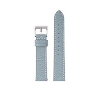 Watch straps,18mm/20mm/22mm Women Men Lizard Grain Calfskin Leather Watchband with Quick Release Spring Bar(Gray+White-Silver,20mm)