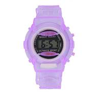 Watch That Talks The Time - Reloj de pulsera para niños, deportivo, digital, para estudiantes, color morado, para niñas, reloj para correr, morado, talla única
