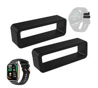 Watch the band Keeper, 2x Watch Strap Loop Band Clips - Reemplazo Watch Loops, Strap Keeper Retainer, for Women Men Kids Kids Kids, Fare riferimento alla descrizione, Silicona, Consulte la descripción