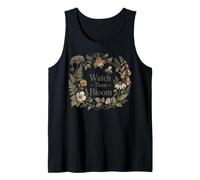 Watch Them Bloom Teacher Botanical Growth Wreath Camiseta sin Mangas