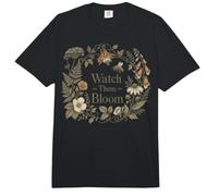 Watch Them Bloom Teacher Botanical Growth Wreath Comfort Colors Adult Heavyweight T-Shirt