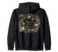 Watch Them Bloom Teacher Botanical Growth Wreath Sudadera con Capucha