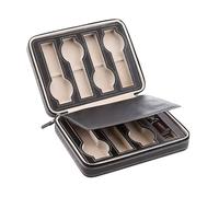 Watch Travel Case - Multi-Section Wristwatch Organizer, Eight-Compartment Storage Carrier, Secure Protective Display Box, Compact Portable Holder | for Men Social Gatherings Business Trips Vacation