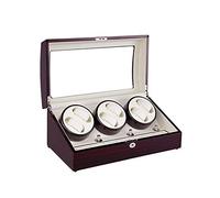Watch Watch Winder Box For 6 Watches + 7 Storage, 4 Rotation Modes, Wood Shell Piano Paint Exterior, Quiet Motorsa(A