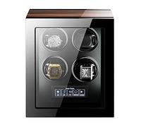Watch Winder For Automatic Watches LCD Display Touch Screen Display with Remote Control Wood Shell Piano Finish Quiet Motor