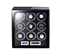 Watch Winder Watch Winder Box for Automatic Watches Self-Winding Mechanical Watch Case Watches Storage Display Winding Case with LCD Touch Screen Silent Motor Carbon Fibre Leather Watch Case (Color :