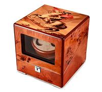 Watch Winders Automatic Double Watch Winder - Watch Winder Box For 2 Watches with Quiet Motor and Supply Automatic Winding Motor Case Watch Care Box
