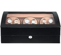 Watch Winders Box 6+7 Watch Winder Box For Automatic Watches with Quiet Motor Piano Finish Fit Lady Man Watches Accessories Display Box(B)