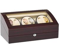 Watch Winders Box 6+7 Watch Winder Box For Automatic Watches with Quiet Motor Piano Finish Fit Lady Man Watches Accessories Display Box(B)