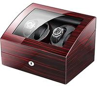 Watch Winders Box Automatic Watch Winder 4+6 Watch Winder Box Dual Power Piano Paint Exterior Quiet Motor Flexible Watch Pillow Accessories Display Box(A-A)