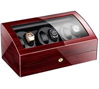 Watch Winders Box Automatic Watch Winder 6+7 Watch Winder Box Wooden Piano Paint Exterior Extremely Silent Motor 4 Rotation Modes Accessories Display Box(A-2)