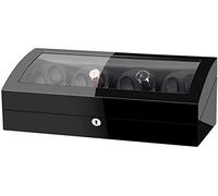 Watch Winders Box Automatic Watch Winder 8+9 Watch Winder Box Case Quiet Motor Piano Paint Exterior Fit Women Men Watches Accessories Display Box(D-10 Slots)