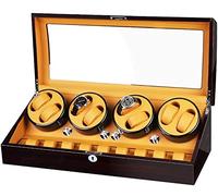 Watch Winders Box Automatic Watch Winder 8+9 Watch Winder Box with Quiet Motor Piano Finish Fit Lady Man Watches Accessories Display Box(C)