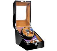 Watch Winders Box Automatic Watch Winder Box Built-In Led Light Flexible Watch Pillow Dual Power Piano Paint Exterior Quiet Motor Accessories, Display Box(4+0)