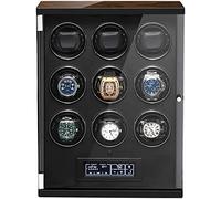 Watch Winders Box Automatic Watch Winder Box with Touch Panel and Display Screen Remote Control Adjustable Watch Pillows Quiet Motor Accessories Display Box(Carbon Fiber)