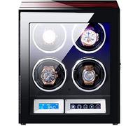 Watch Winders Box Automatic Watch Winder LCD Touch Screen Display with Remote Control Built-In Illumination Flexible Watch Pillows For Men Women Accessories, Display Box(F)