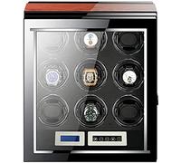 Watch Winders Box Automatic Watch Winder Watch Winder Box with Remote Control Adjustable Watch Pillows LCD Touch Screen Quiet Motor Accessories, Display Box(Rosewood+Beige)