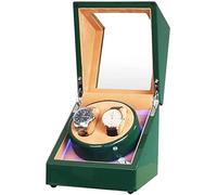 Watch Winders Box Double Automatic Watch Winder Box Dual Power Quiet Motor Green Piano Paint Exterior For Man Women Watches Accessories Display Box(B)