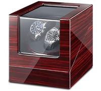 Watch Winders Box Double Watch Winder Box For Automatic Watches with Blue Led Light, AC Adapter and Battery Powered Piano Paint Exterior Accessories Display Box(G)