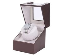 Watch Winders Box Watch Box Automatic Single Watch Winder For Men and Women Winding Case Motor Watch Display Box Watch Organizer Watch Winder Automatic Display Box(Brown)