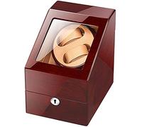 Watch Winders Box Watch Winder Box 2+3 Automatic Watch Winder with Key Quiet Motor Dual Power 4 Rotation Mode Accessories Display Box(Black)