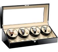 Watch Winders Box Watch Winder Box For 8+9 Automatic Watches Quiet Motor Luxury Wooden Storage Case 5 Rotation Mode Accessories Display Box(Brown)