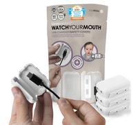 Watch Your Mouth - Funda de cable a prueba de bebés | Funda de carga USB galardonada para cables a prueba de bebés | Protector de cubierta de cargador sin BPA ni ftalatos | Productos de seguridad