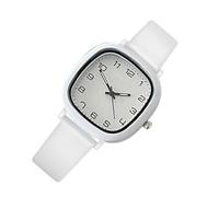 Watches for Women, Women's Wrist Watches, Square Silicone Band Lady Wristwatch with Second Hand, Easy Read Jewelry Accessories for School, Exams, and Daily Wear