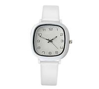 Watches Women, Square Silicone Band Wristwatch, 0.31x1.46in Lady'S Easy-Read Design with Second Hand, Stylish Jewelry Accessory for School, Exams, and Everyday Wear