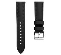 WatchGecko Atlas Sailcloth Correa Impermeable Para Reloj: Barras De Resorte De Liberación Rápida, Hebilla De Acero Inoxidable Cepillado, Duradera Y Cómoda. 20mm, Negro