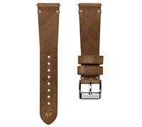 WatchGecko Correa De Reloj De Recambio Vintage: Sencilla, Hecha a Mano Y Certificada En Cuero Italiano Auténtico. Correa De Reloj Para Hombre Elegante Y Resistente. Marrón Claro, 19mm