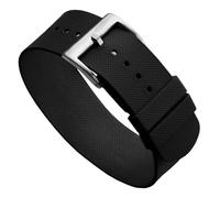 WatchGecko TidalPass British Military FKM - Correa de reloj de goma impermeable para hombre, versátil y elegante, se puede llevar de 2 maneras, 21mm, Caucho, No es una piedra preciosa