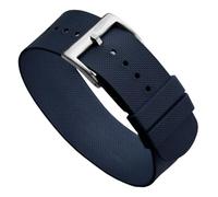 WatchGecko TidalPass British Military FKM - Correa de reloj de goma impermeable para hombre, versátil y elegante, se puede llevar de 2 maneras, 20mm, Caucho, No es una piedra preciosa