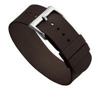 WatchGecko TidalPass British Military FKM - Correa de reloj de goma impermeable para hombre, versátil y elegante, se puede llevar de 2 maneras, 20mm, Caucho, No es una piedra preciosa